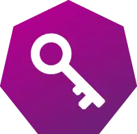 Key icon for safety FAQs