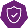 checkmark in shield icon